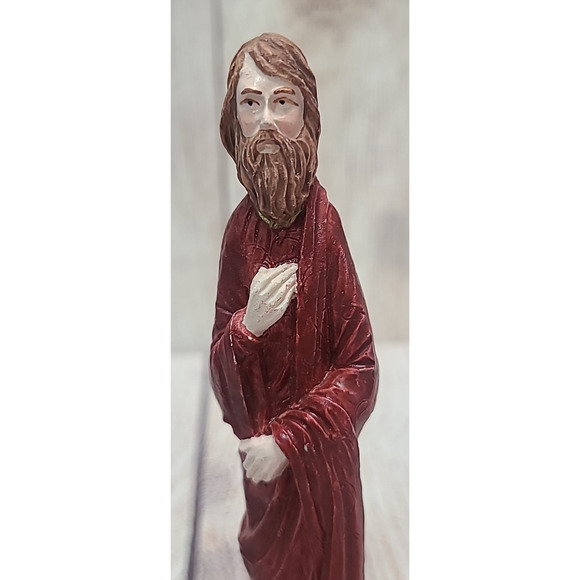 Vintage Mary Joseph Baby Jesus Figures Pencil Figurines Nativity Christmas 6" - Picture 3 of 7